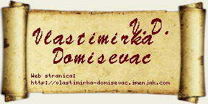 Vlastimirka Domiševac vizit kartica